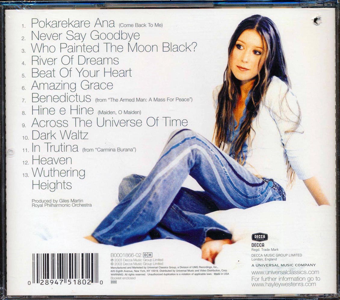 Hayley Westenra - Pure  (marked/ltd stock) Music CD