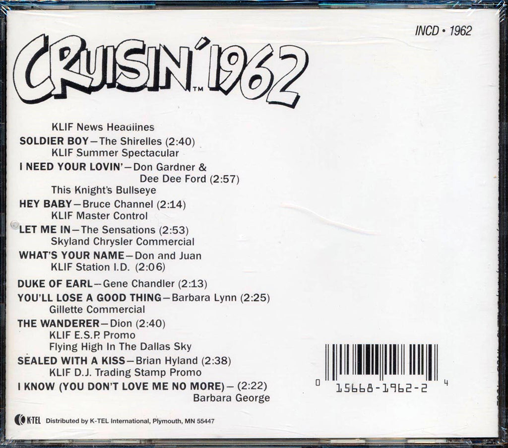 The Shirelles, Bruce Channel, The Sensations, Etc. - Cruisin' 1962: Russ "Weird Beard" Knight, KLIF Dallas, Texas Music CD