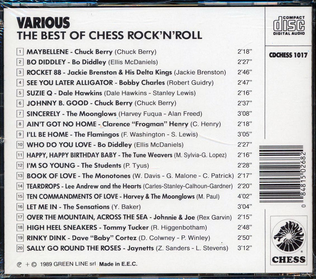 Chuck Berry, Dale Hawkins, Bo Diddley, Etc. - The Best Of Chess Rock 'N' Roll Music CD
