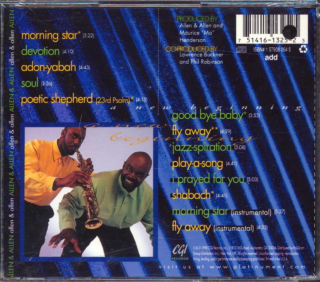 Allen & Allen  - A New Beginning Music CD