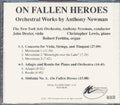 Newman / N.y Arts Orchestra - On Fallen Heroes - Music CD