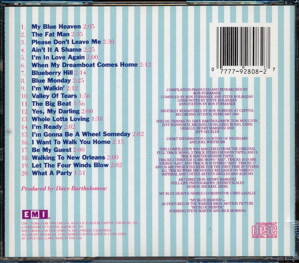 Fats Domino - My Blue Heaven: The Best Of Fats Domino Volume 1 Music CD