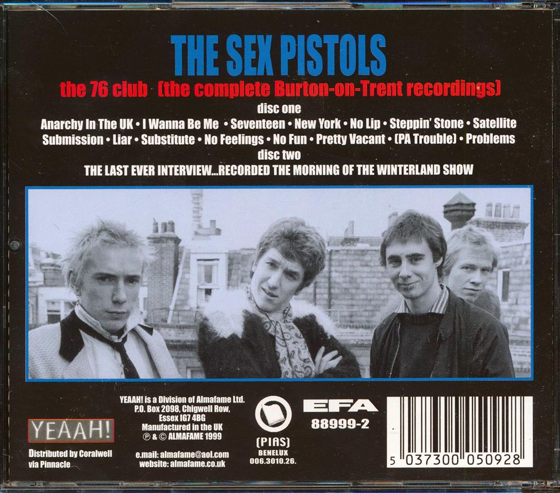 Sex Pistols  - The 76 Club  (2xCD) Music CD