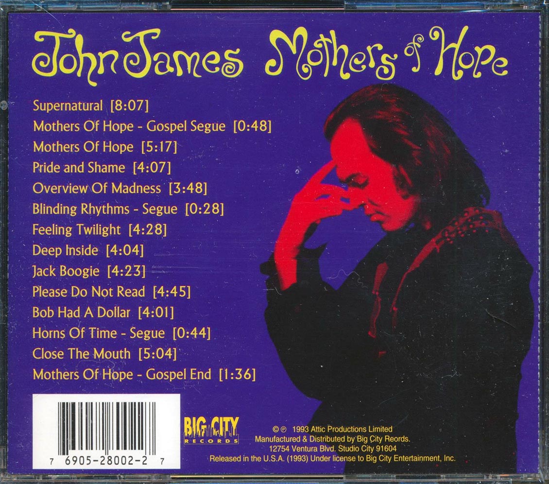 John James  - Mothers Of Hope Music CD