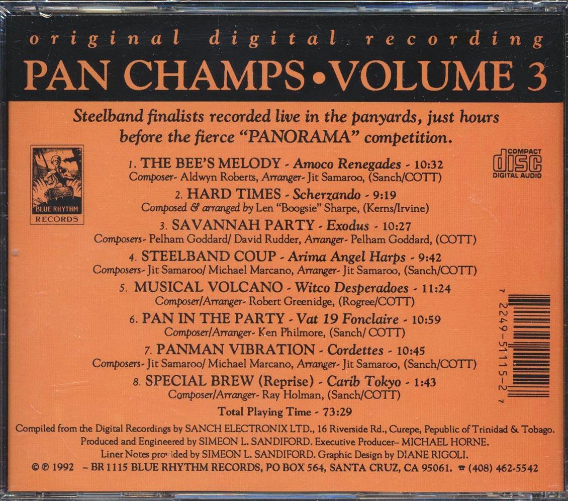 Amoco Renegades, Scherzando, Exodus, Etc. - Pan Champs Volume 3 Music CD