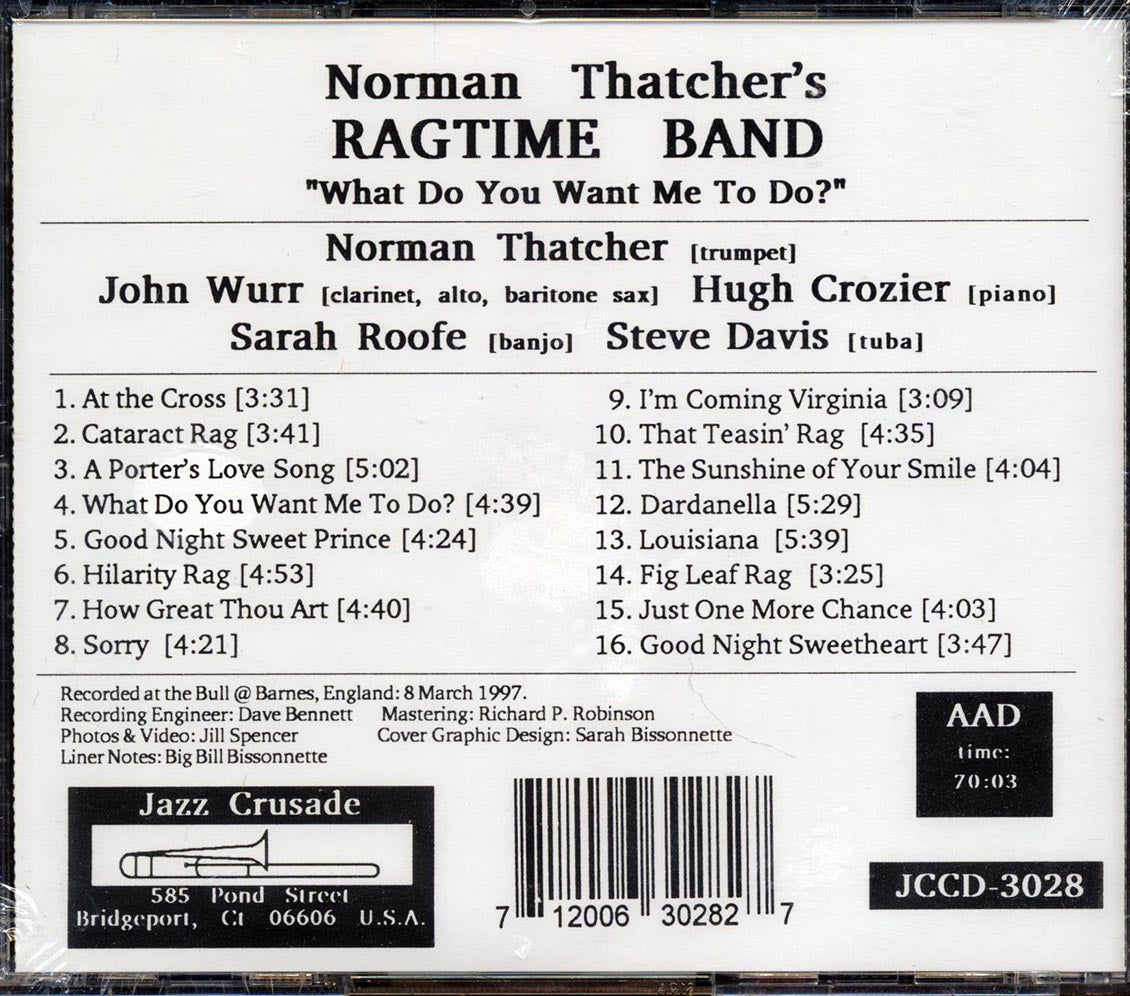 Norman Thatcher's Ragtime Band - What Do You Want Me To Do Music CD