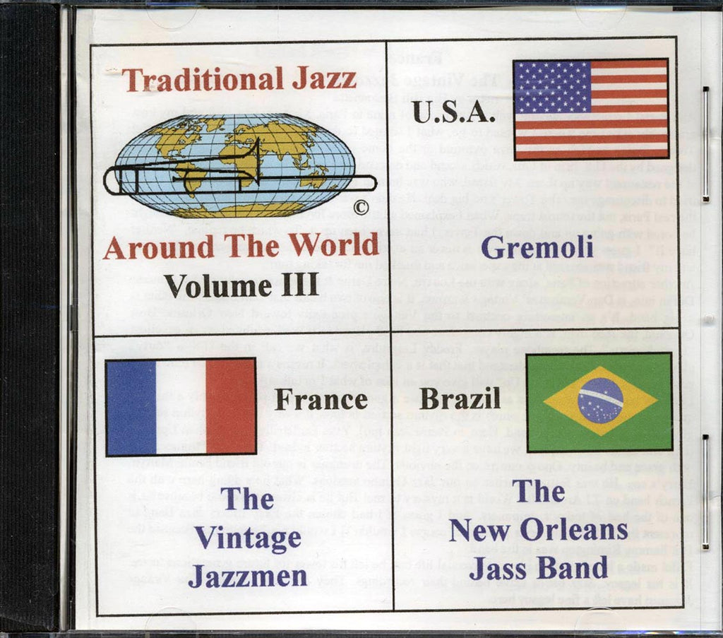 Gremoli, The New Orleans Jass Band, The Vintage Jazzmen - Traditional Jazz Around The World Volume 3 Music CD
