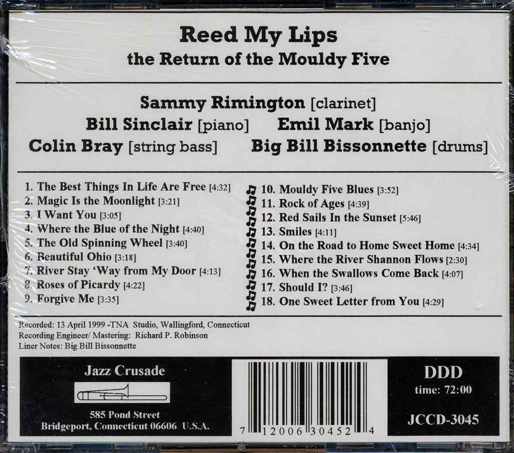 Sammy Rimington, The Mouldy Five - Reed My Lips Music CD