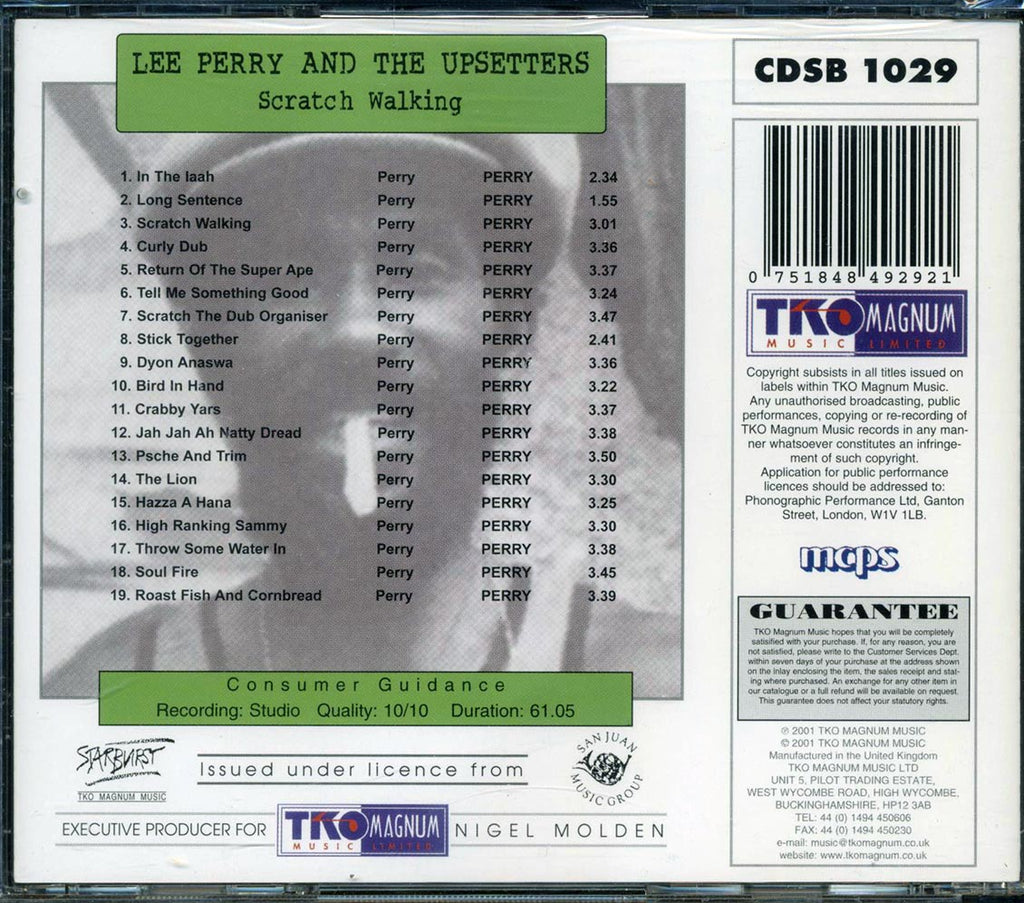 Lee Perry & The Upsetters - Scratch Walking Music CD
