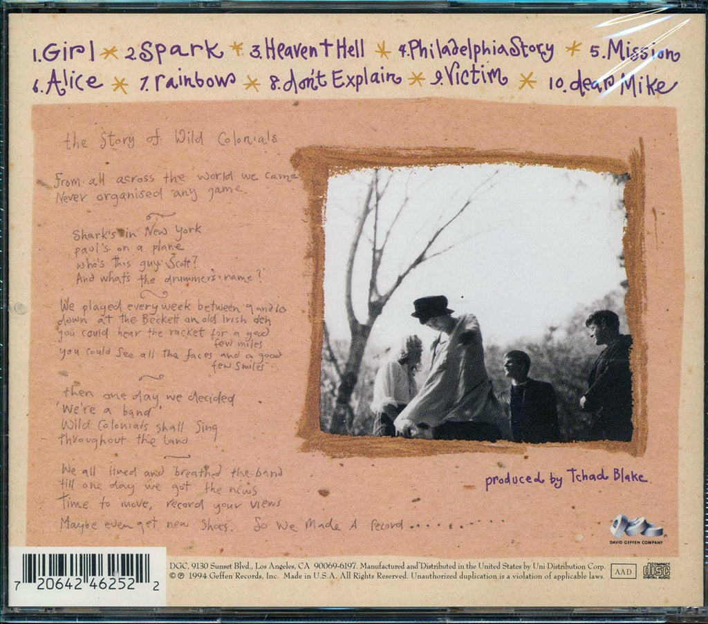 Wild Colonials - Fruit Of Life Music CD