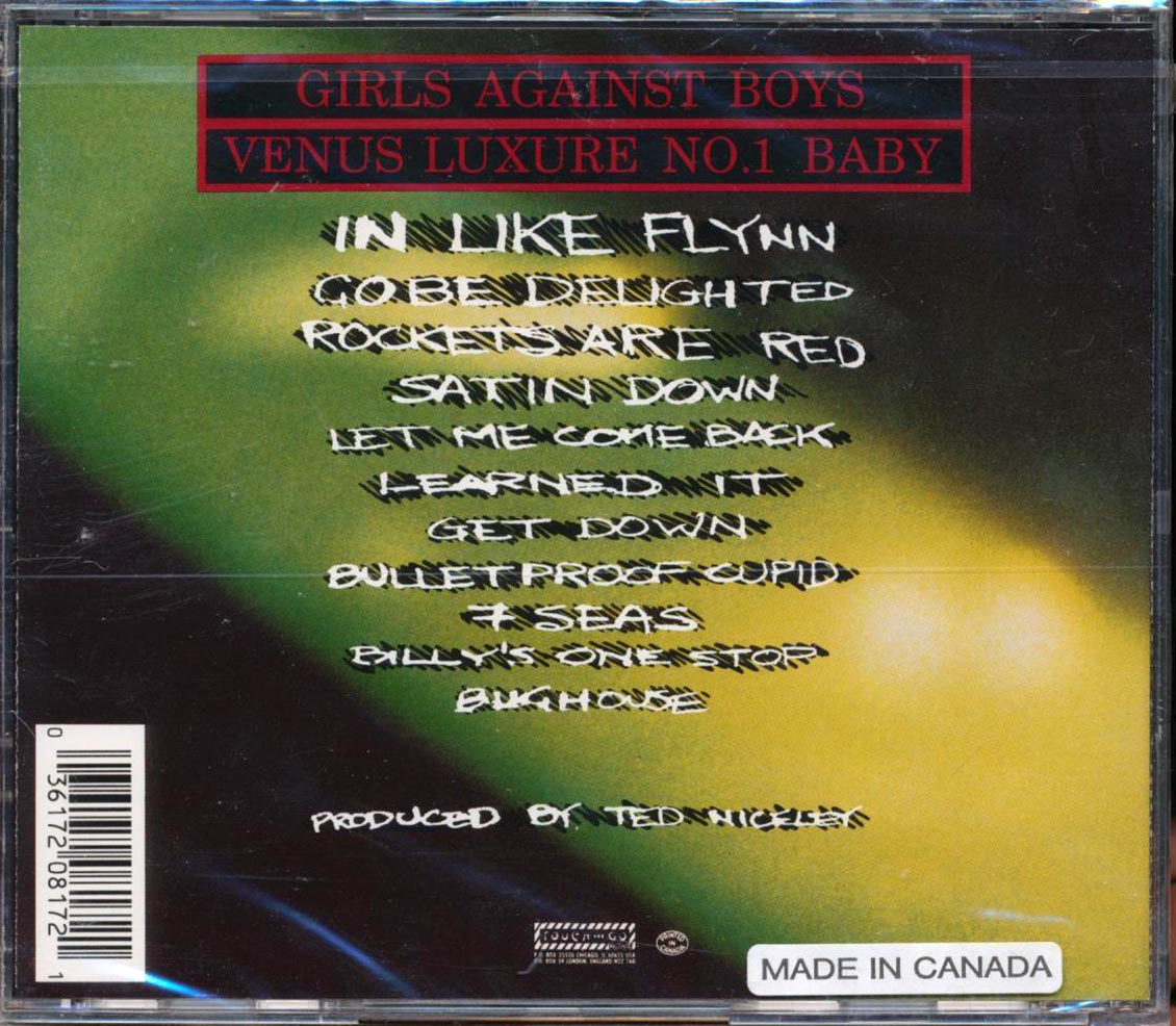 Girls Against Boys - Venus Luxure No. 1 Baby Music CD