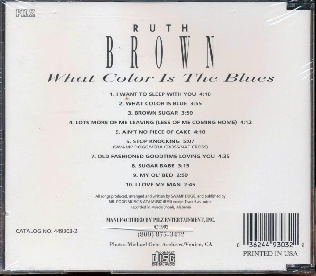 Ruth Brown  - What Color Is The Blues Music CD