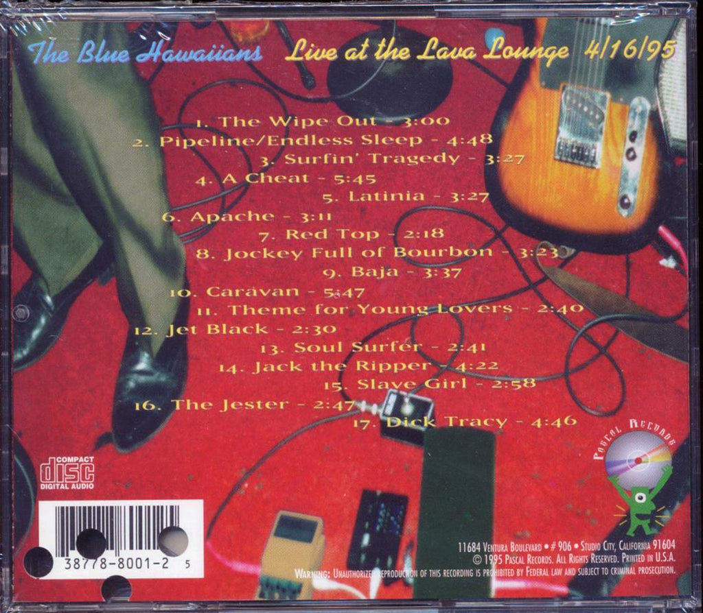 The Blue Hawaiians  - Live At The Lava Lounge  (marked/ltd stock) Music CD