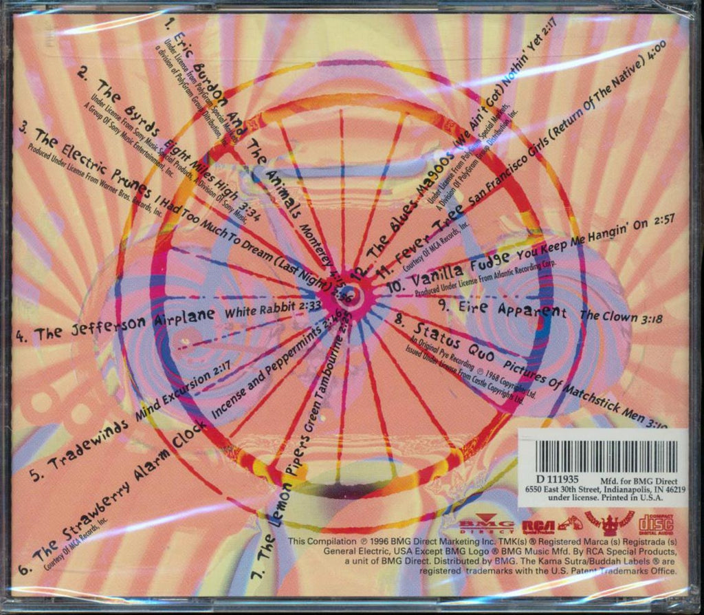 Jefferson Airplane, Fever Tree, The Byrds, Etc. - Psychedelic Pop: 12 Spaced Out 60s Classics Music CD