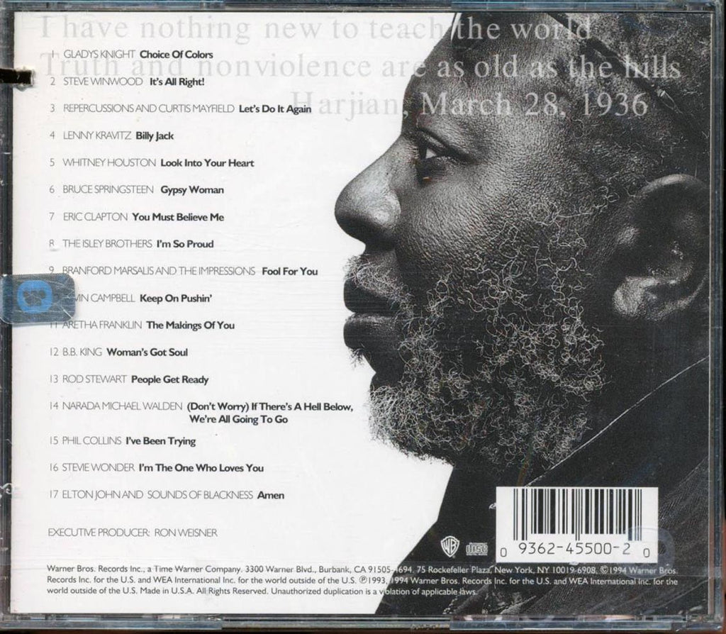 Eric Clapton, The Isley Brothers, Aretha Franklin, Etc. - A Tribute To Curtis Mayfield  (marked/ltd stock) Music CD