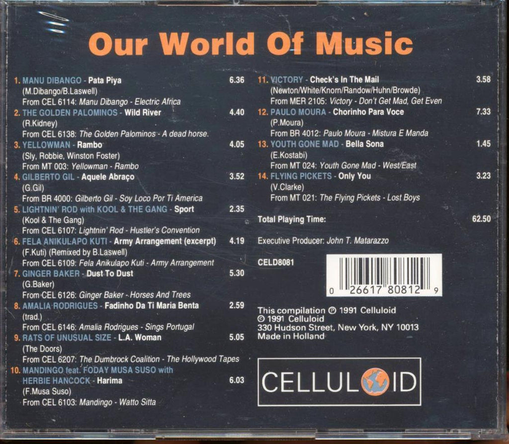 Manu Dibango, The Golden Palominos, Yellowman, Etc. - Celluloid Our World Of Music Music CD