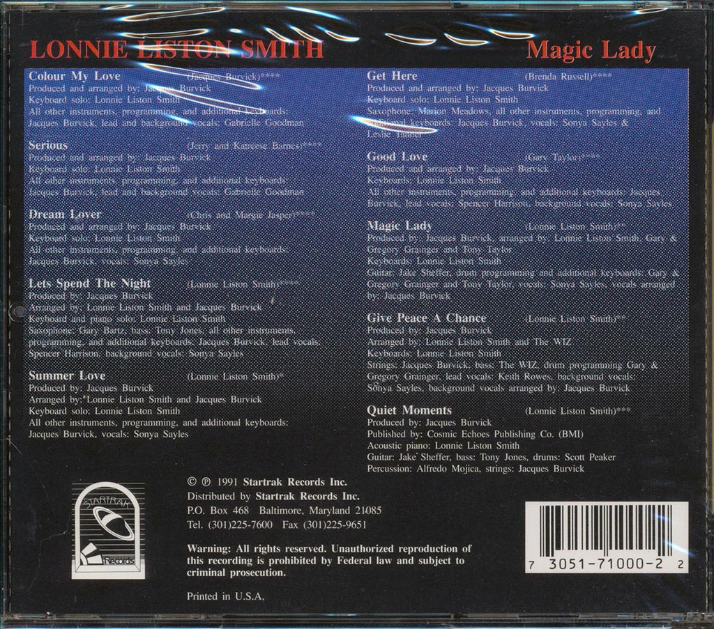 Lonnie Liston Smith - Magic Lady Music CD