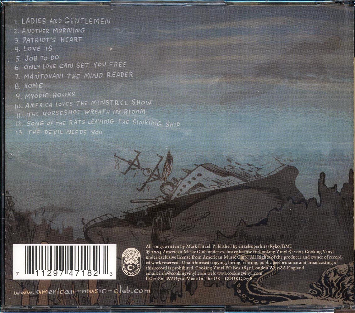 American Music Club  - Love Songs For Patriots Music CD