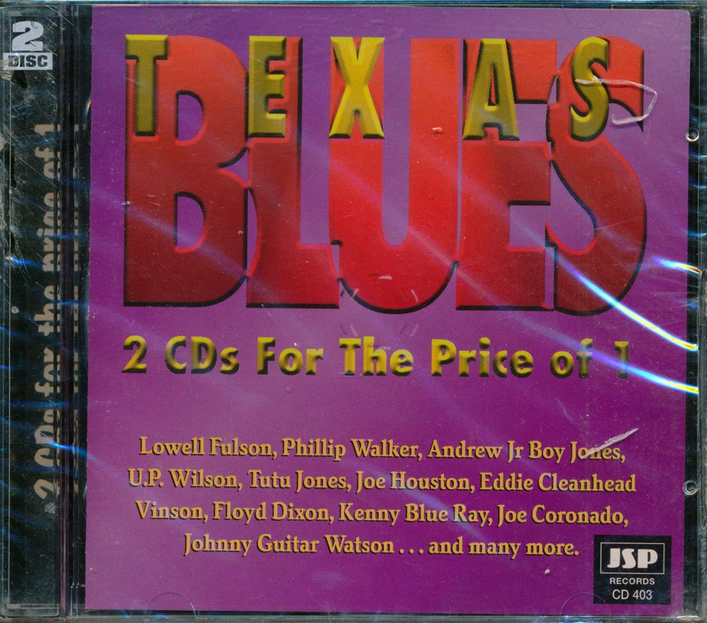 Tutu Jones, Phillip Walker, Andrew Jr. Boy Jones, Etc. - Texas Blues (2xCD) Music CD