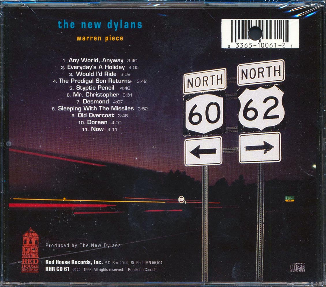 The New Dylans - Warren Piece (marked/ltd stock) Music CD