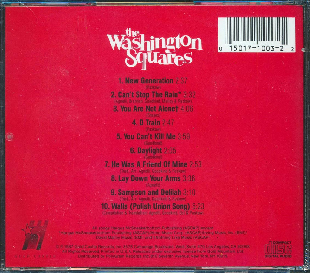 The Washington Squares - The Washington Squares Music CD