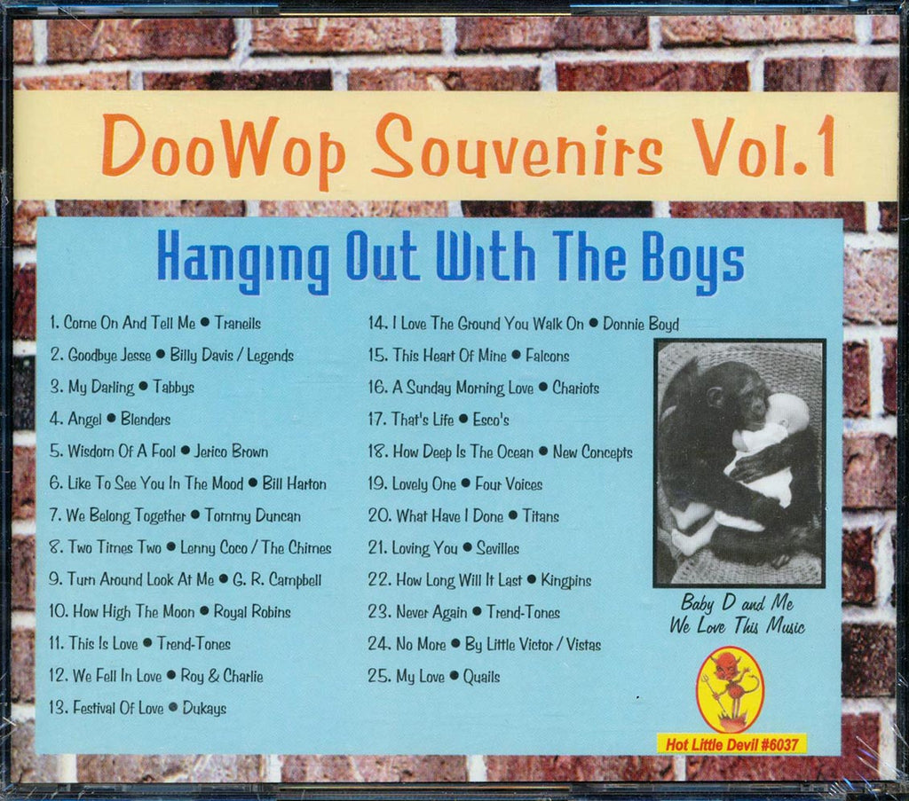 The Falcons, The Blenders, The Tranells, Etc. - Doo Wop Souvenirs Volume 1: Hanging Out With The Boys (25 tracks) Music CD