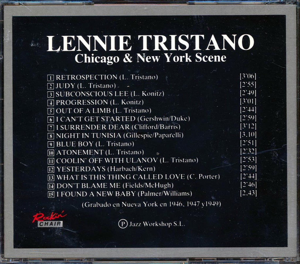 Lennie Tristano - Chicago & New York Scene Music CD