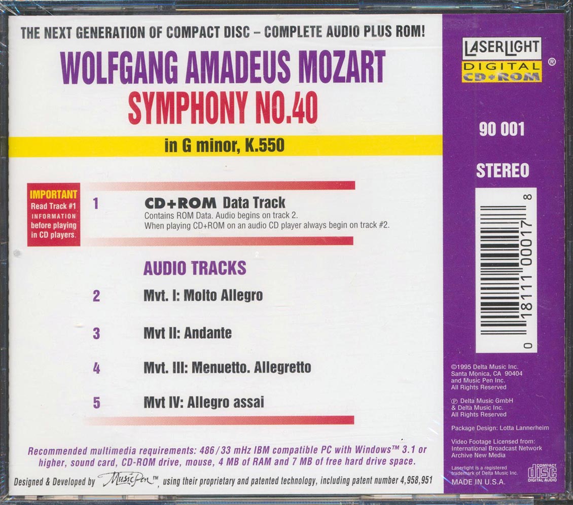 Salzburg Mozarteum Orchestra, Hans Graf - Mozart Symphony No. 40 Music CD