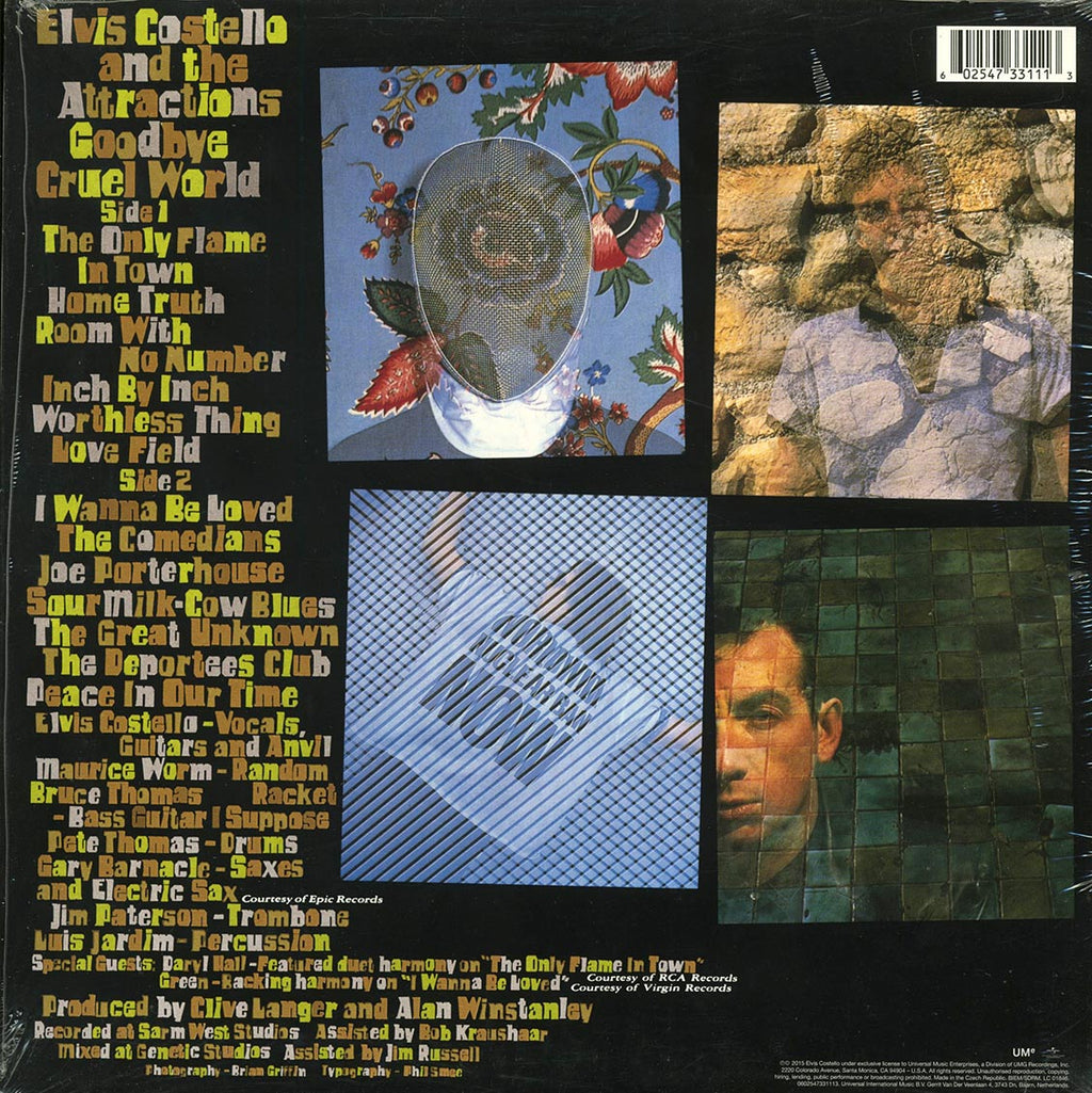 Elvis Costello & The Attractions - Goodbye Cruel World (180g) Vinyl Record