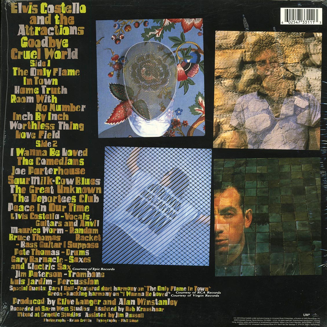 Elvis Costello & The Attractions - Goodbye Cruel World (180g) Vinyl Record