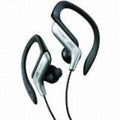 Jvc Haeb75s Sport Ear Clip Earphones Adj Silver - Jvc Haeb75s Sport Ear Clip Earphones Adj Silver - Headphones