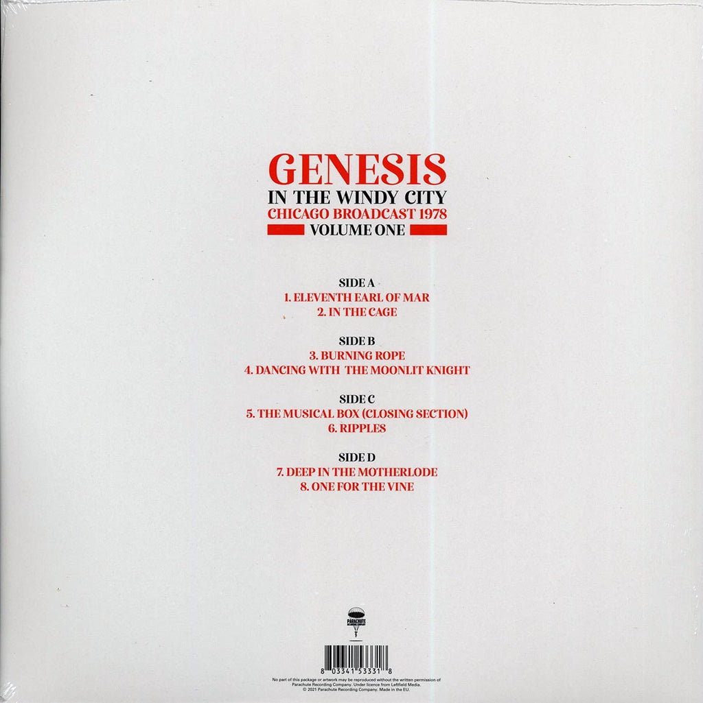 Genesis - In The Windy City Volume 1: Chicago Broadcast 1978 (2xLP) Vinyl Record