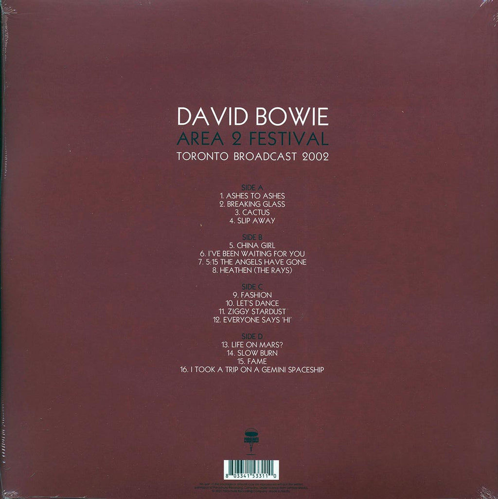 David Bowie - Area 2 Festival: Toronto Broadcast 2002 (2xLP) Vinyl Record