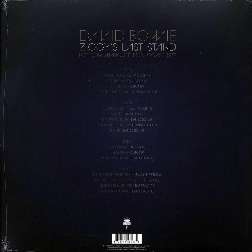 David Bowie - Ziggy's Last Stand: London Marquee Broadcast 1973 (2xLP) Vinyl Record