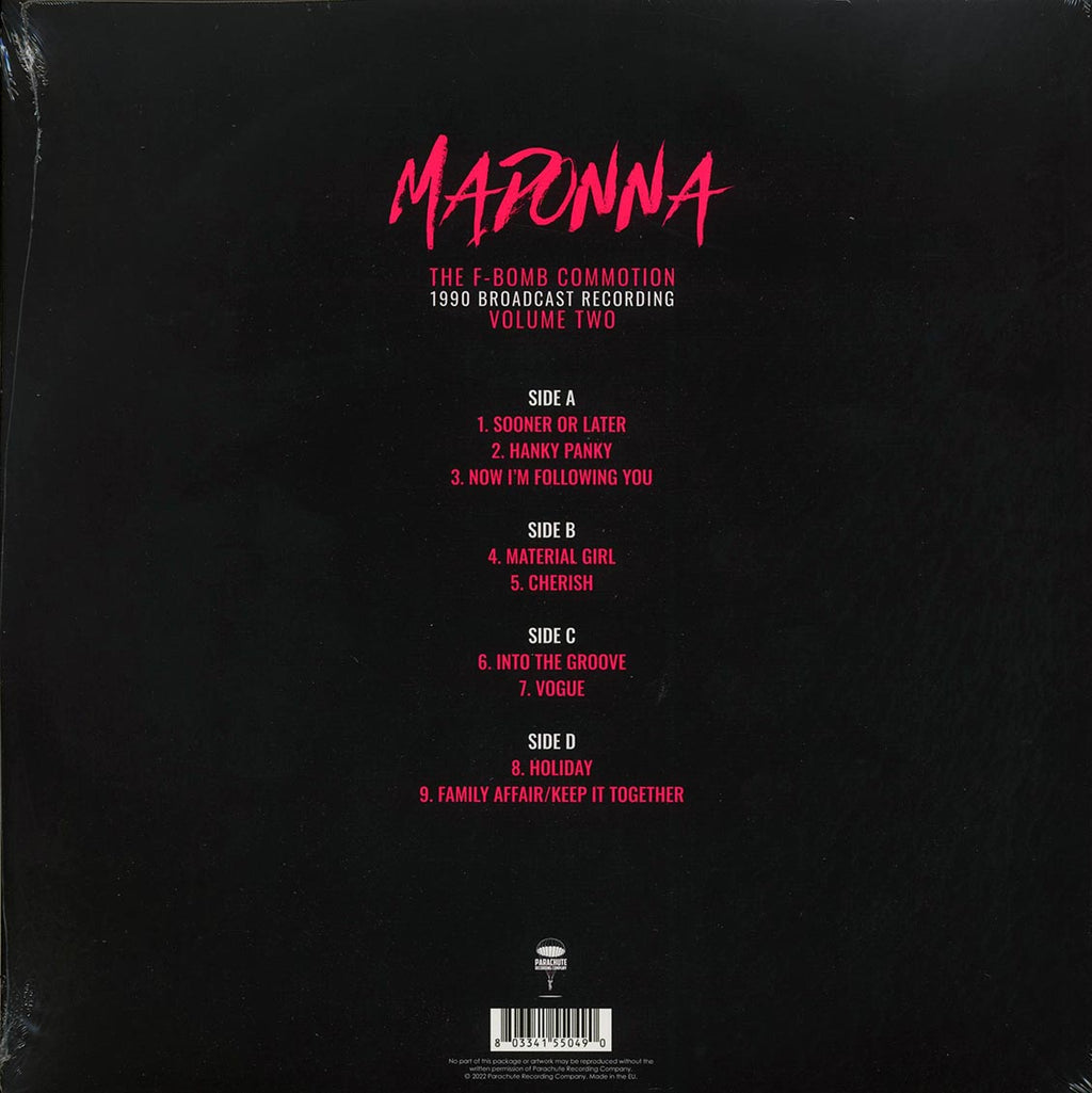 Madonna - The F-bomb Commotion Volume 2: 1990 Broadcast Recording (2xLP) Vinyl Record