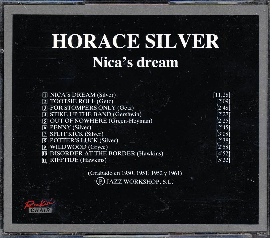 Horace Silver - Nica's Dream Music CD