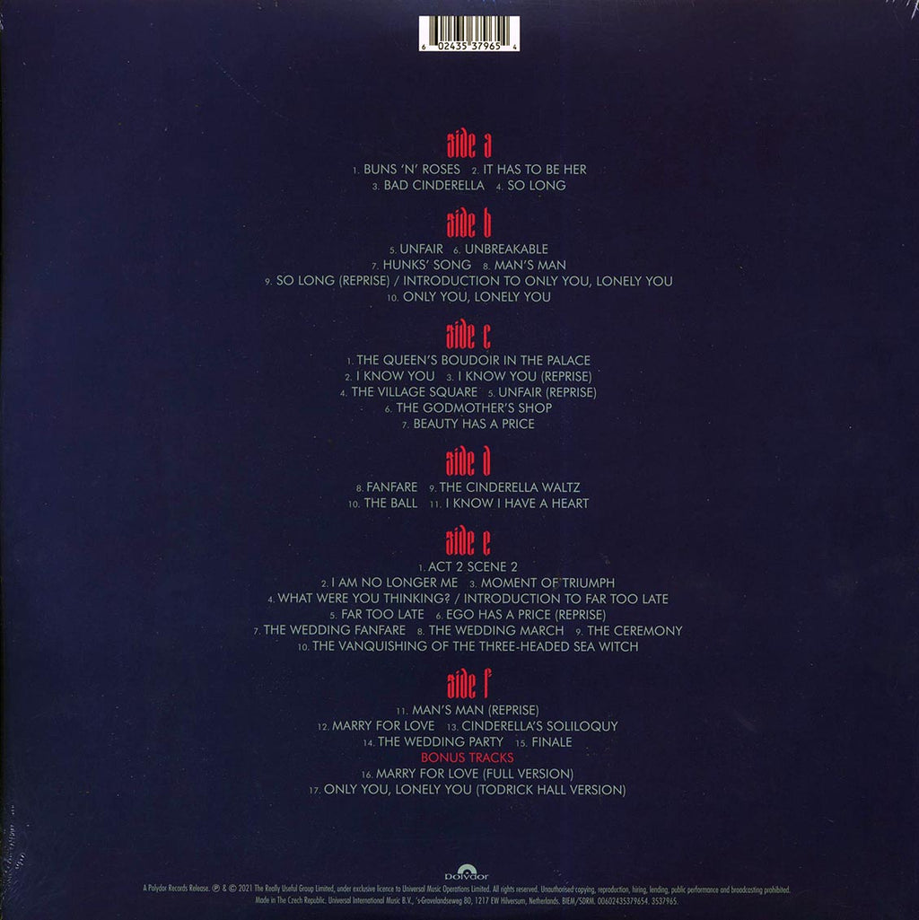 Andrew Lloyd Webber - Cinderella (3xLP) Vinyl Record