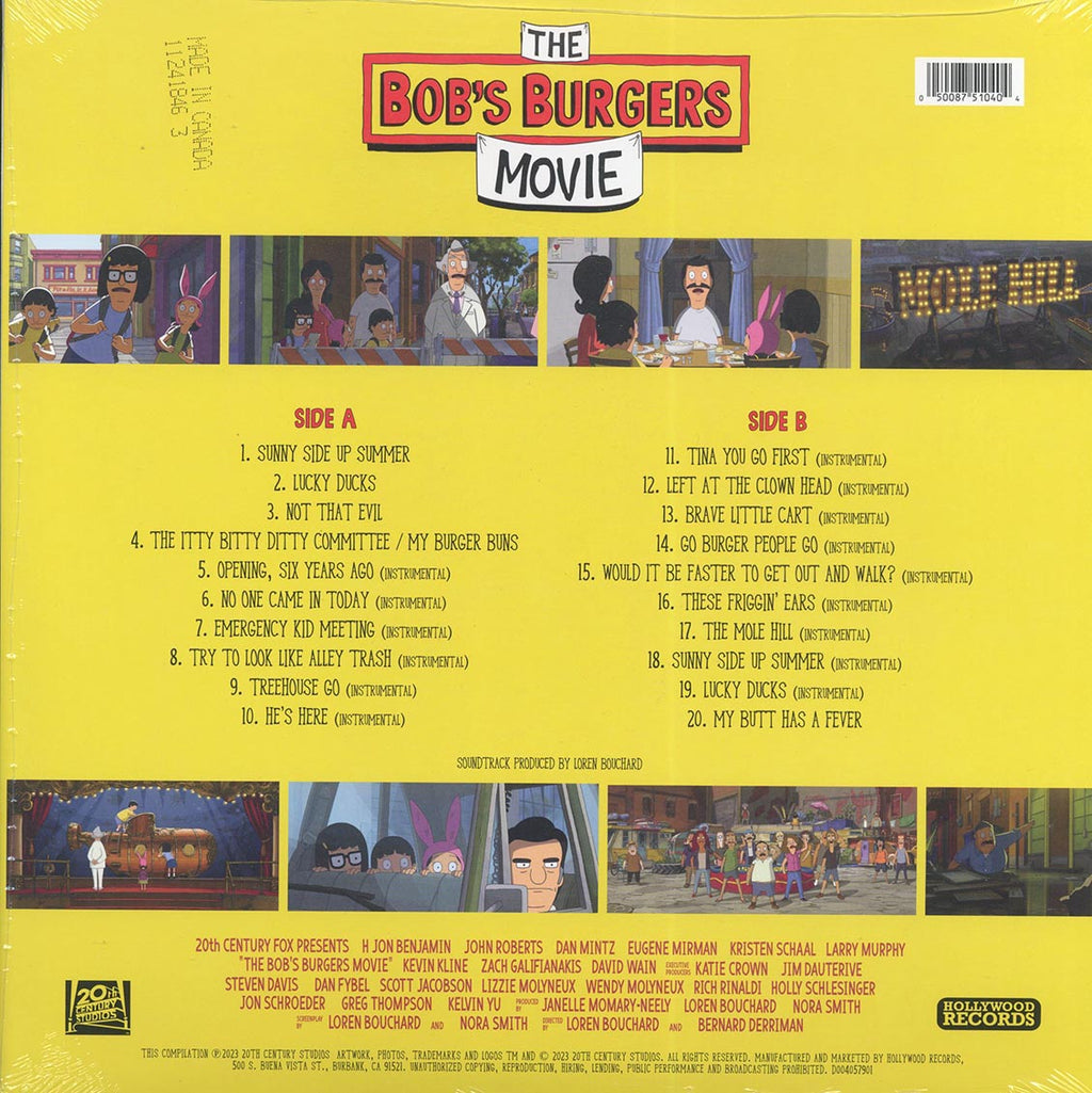 Bob's Burgers - The Bob's Burgers Movie (yellow vinyl) Vinyl Record