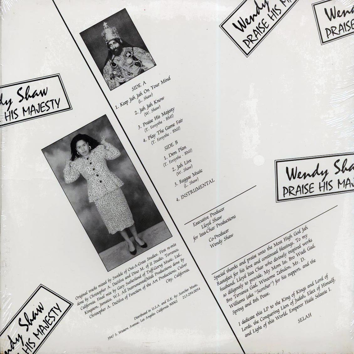 Wendy Shaw - Praise His Majesty (1989 FIRST PRESS) (US press) (orig. press) Vinyl Record