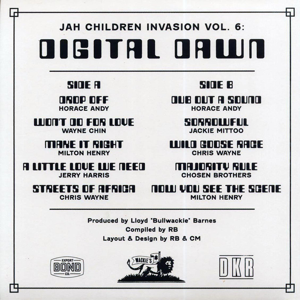 Horace Andy, Jackie Mittoo, Wayne Chin, Chosen Brothers, Milton Henry, Etc. - Jah Children Invasion Volume 6: Digital Dawn Vinyl Record