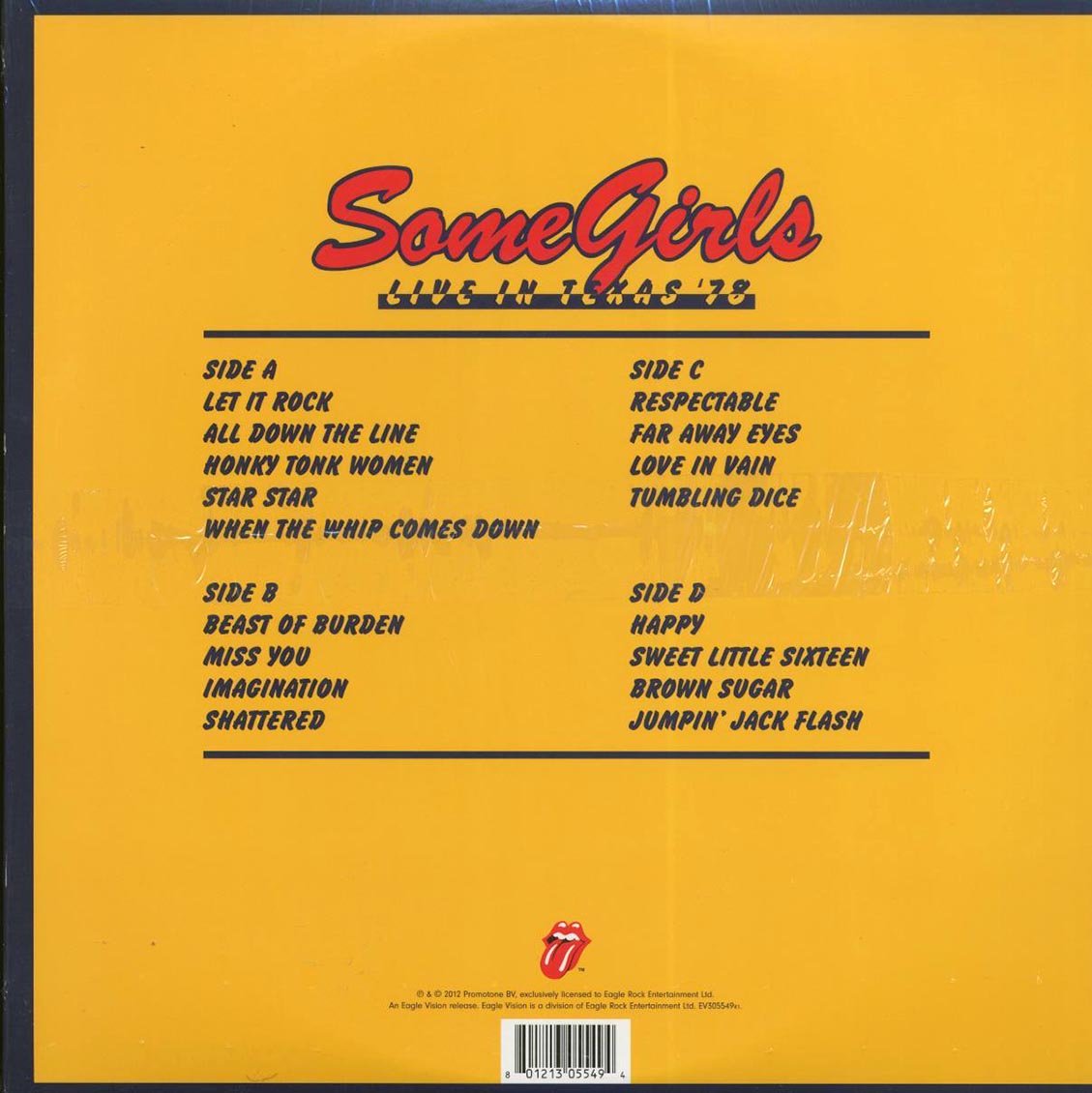 The Rolling Stones - Some Girls: Live In Texas '78 (2xLP) (incl. DVD) Vinyl Record