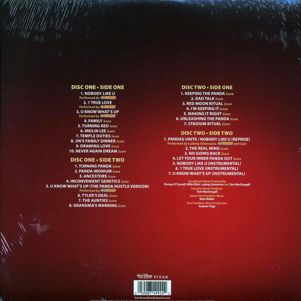 Ludwig Goransson, 4 Town - Turning Red: Original Motion Picture Soundtrack (2xLP) Vinyl Record