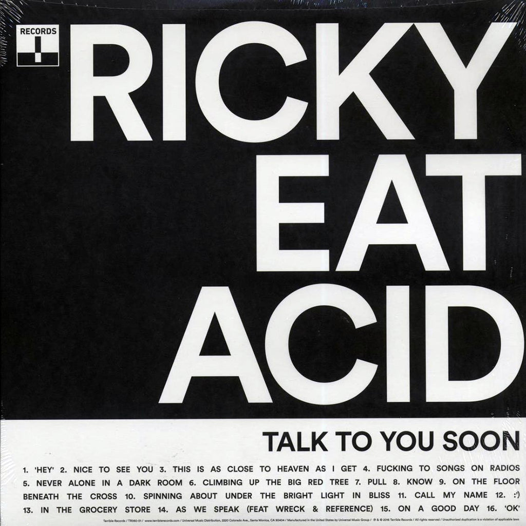 Ricky Eat Acid - Talk To You Soon Vinyl Record