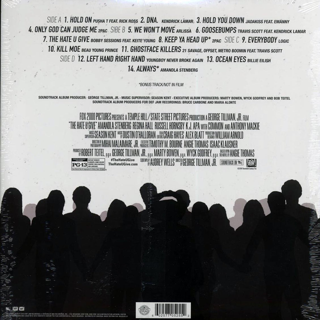 2Pac, Rick Ross, Kendrick Lamar, Logic, Offset, Etc. - The Hate You Give: Original Motion Picture Soundtrack (ltd. ed.) (2xLP) Vinyl Record