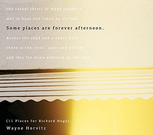 Horvitz,wayne - Some Places Are Forever Afternoon (11 Places For) - Music CD