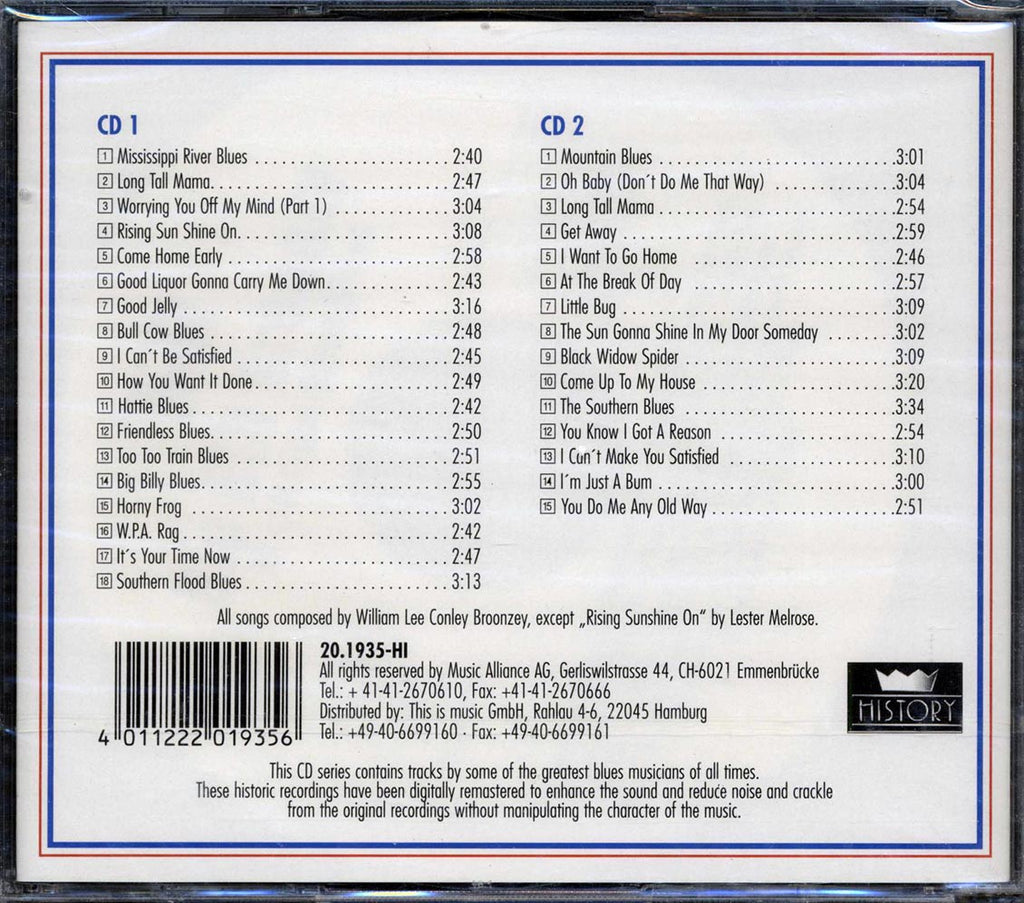Big Bill Broonzy - Nothing But The Blues (33 tracks) (2xCD) Music CD