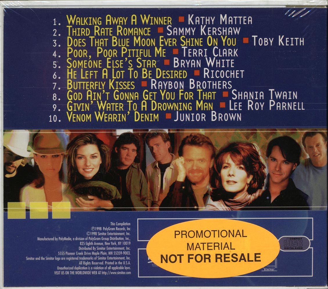 Toby Keith, Shania Twain, Kathy Matter, Sammy Kershaw, Etc. - This Is Country '99 Music CD