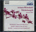Arturo Benedetti, Michelangeli, Beethoven, Chopin, Brahms - Arezzo 1952 Music CD