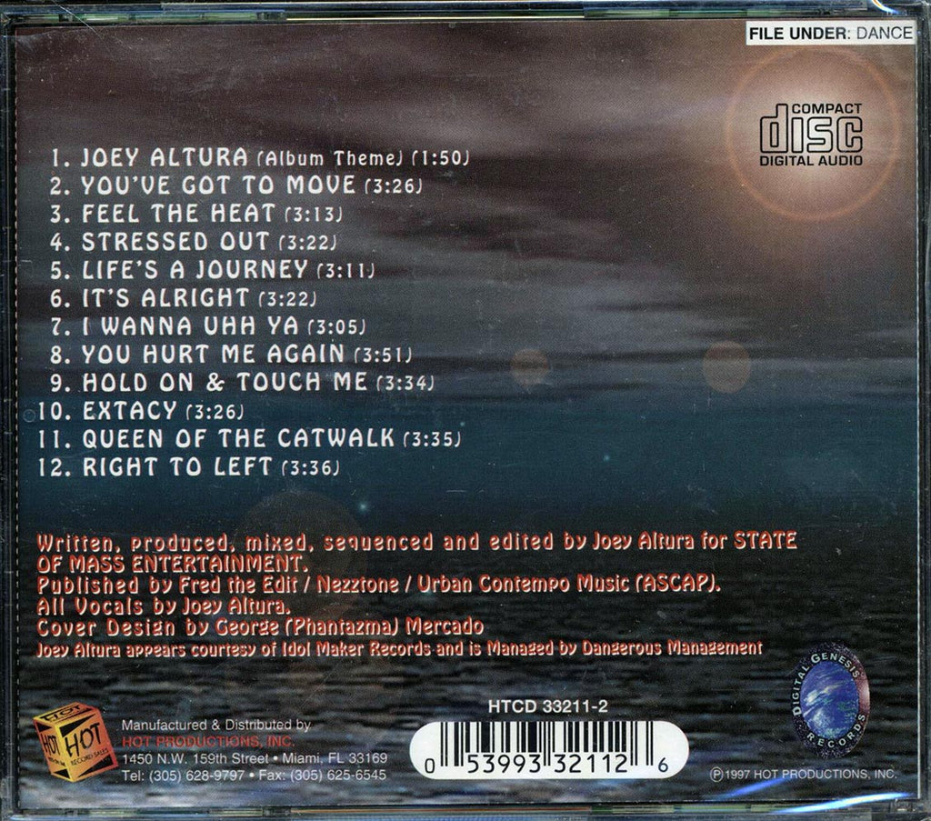 Joey Altura - Keys To The House Music CD