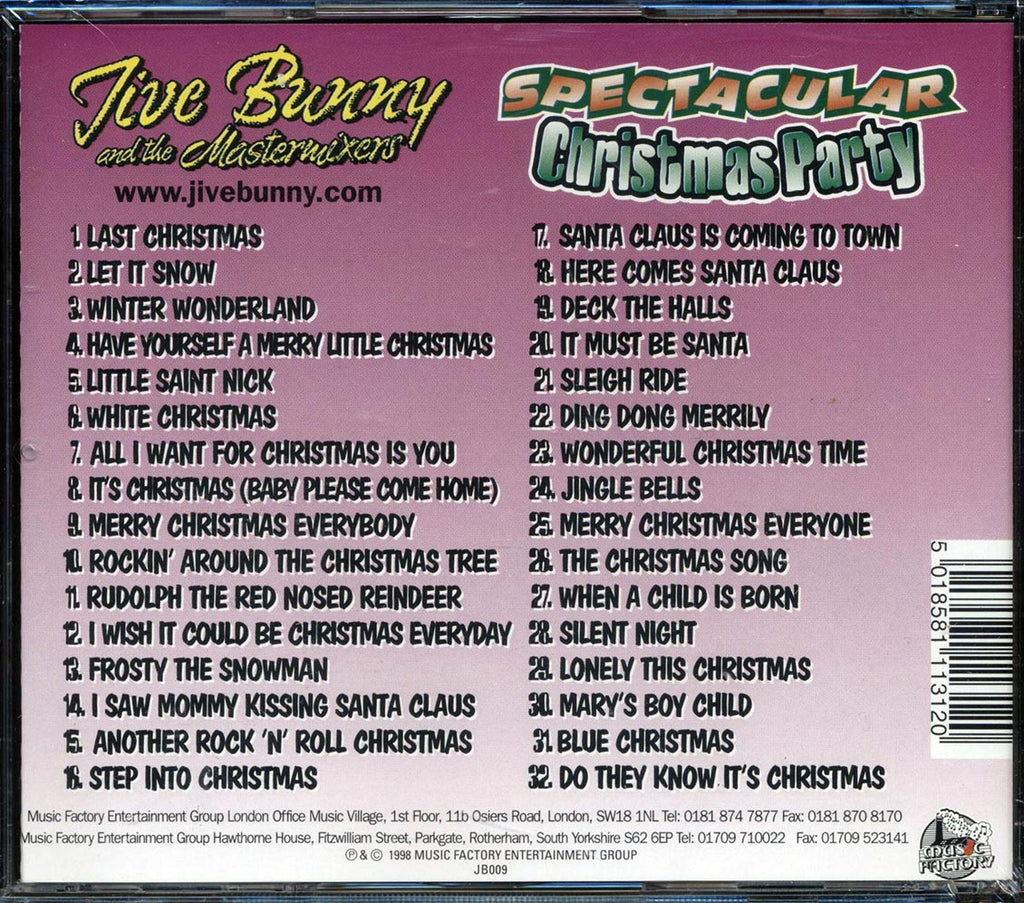 Jive Bunny & The Mastermixers - Spectacular Christmas Party: 32 Songs Produced In The Classic Phil Spector Style (32 tracks) Music CD